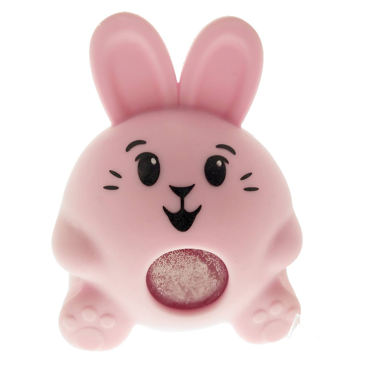 3.25" Pink Bunny Glitter Squishy Toy by Creatology™